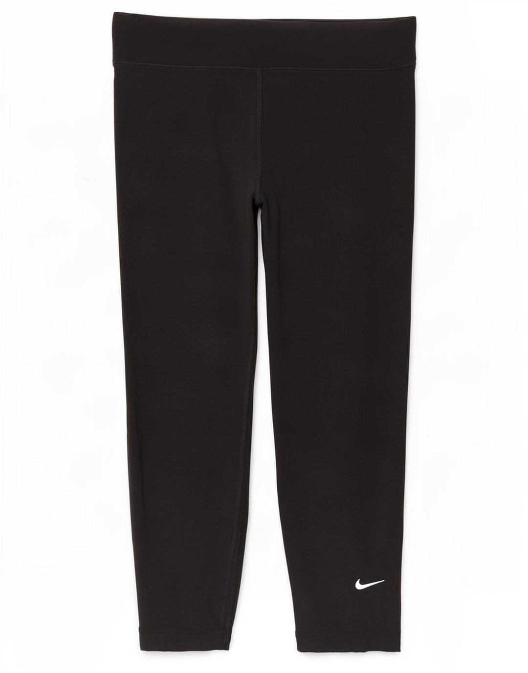 Женские укороченные леггинсы Nike UK 12, средние черные хлопковые леггинсы