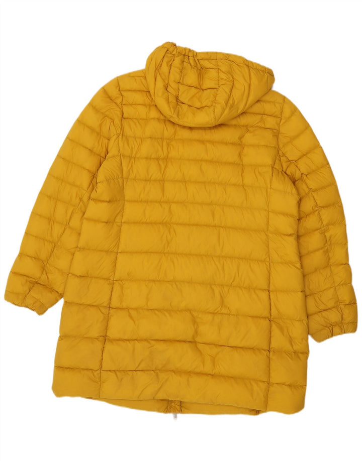 Женское стеганое пальто с капюшоном MARKS & SPENCER UK 18 XL, полиамид желтое