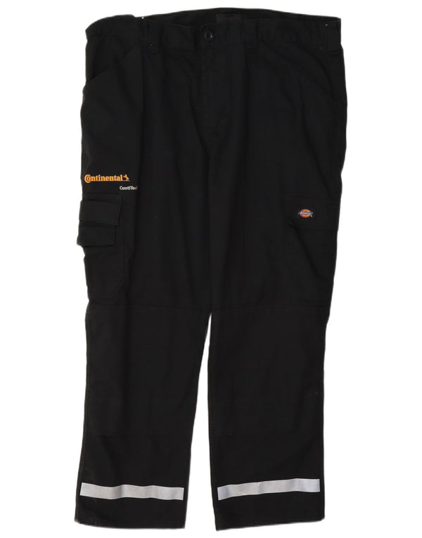 Мужские прямые брюки-карго Dickies W40 L28, черные, полиэстер с цветными блоками