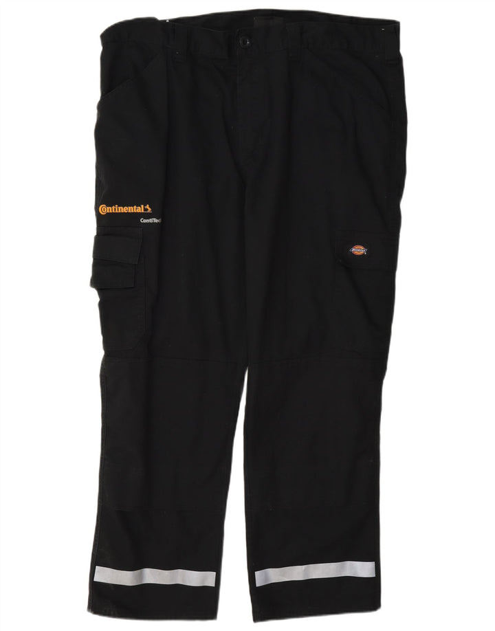 Мужские прямые брюки-карго Dickies W40 L28, черные, полиэстер с цветными блоками