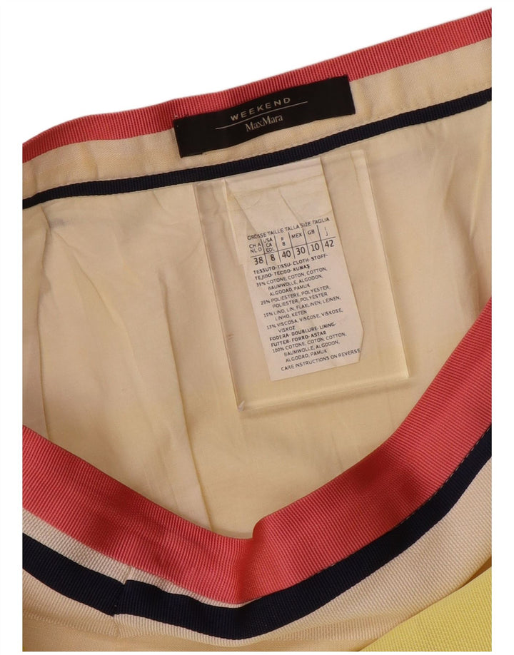 MAX MARA Женская юбка-карандаш Weekend UK 10, маленькая W28, разноцветная