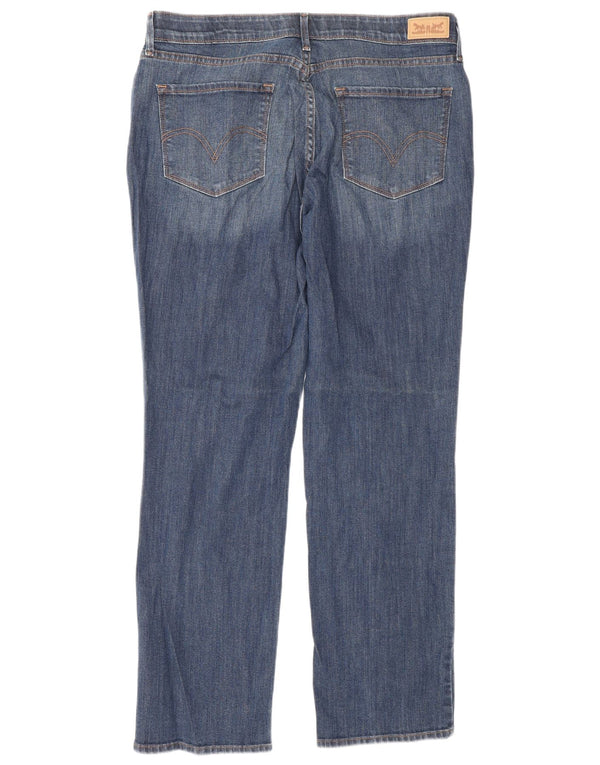 Женские прямые джинсы Levi's 525, США 14, XL, W34, L30, синий хлопок