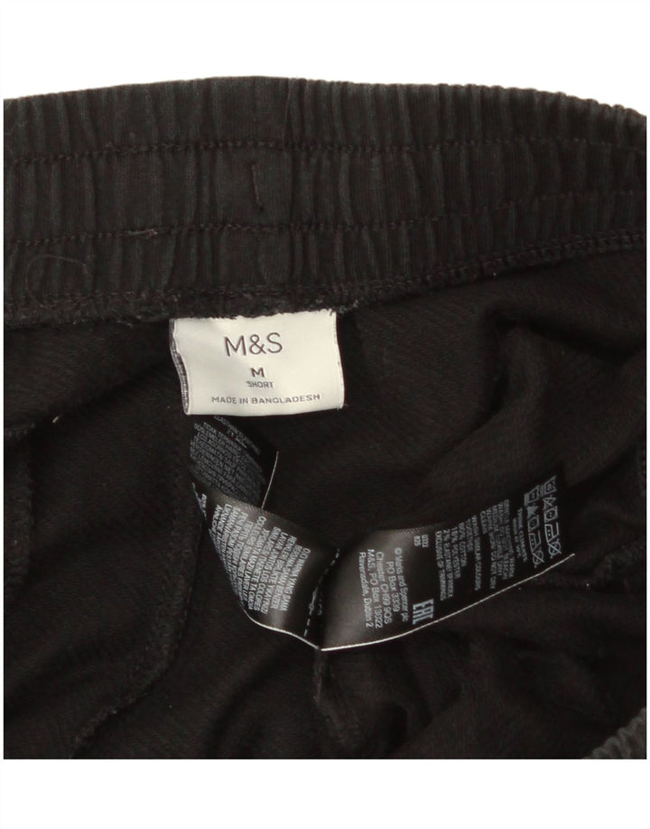 Мужские спортивные брюки Marks & Spencer, хлопковые, среднего размера, черные