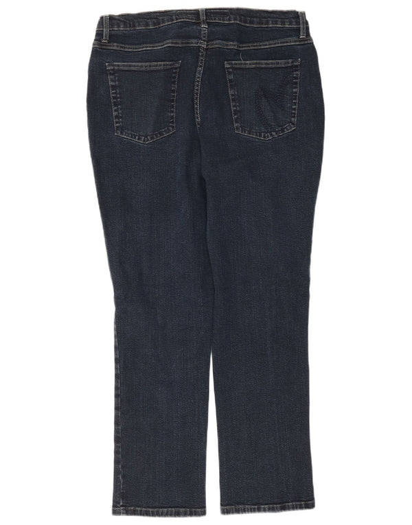 Женские прямые джинсы Per Una Roma UK 18 XL W36 L28 Темно-синий хлопок