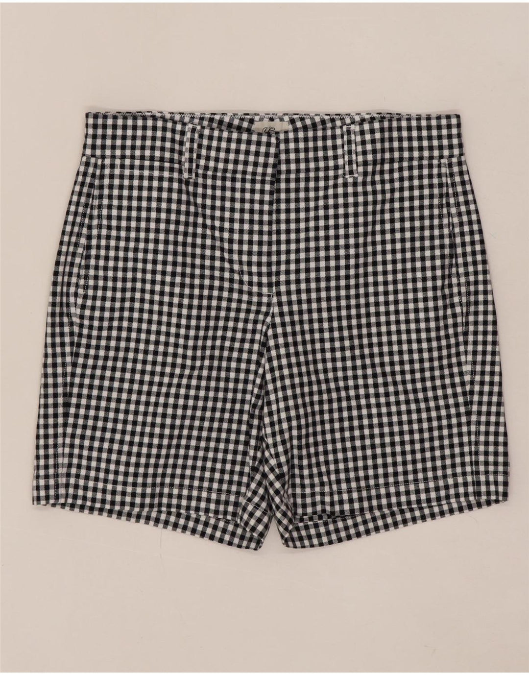 Женские шорты чинос J. CREW US 6, средний размер W30, черный хлопок в мелкую клетку