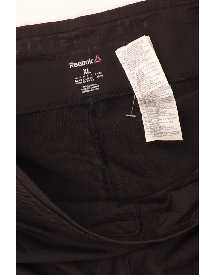 Женские леггинсы Reebok UK 20/22 XL, черный полиэстер