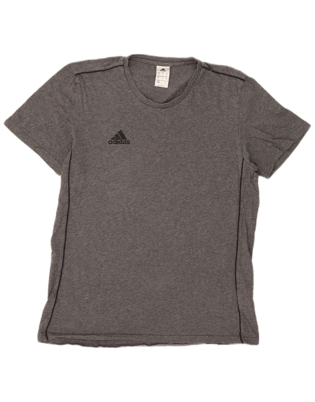 Мужская футболка Adidas Top среднего серого цвета из хлопка