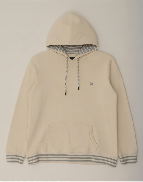 Женский джемпер с капюшоном Crew Clothing, Великобритания 12, средний цвет, белый хлопок