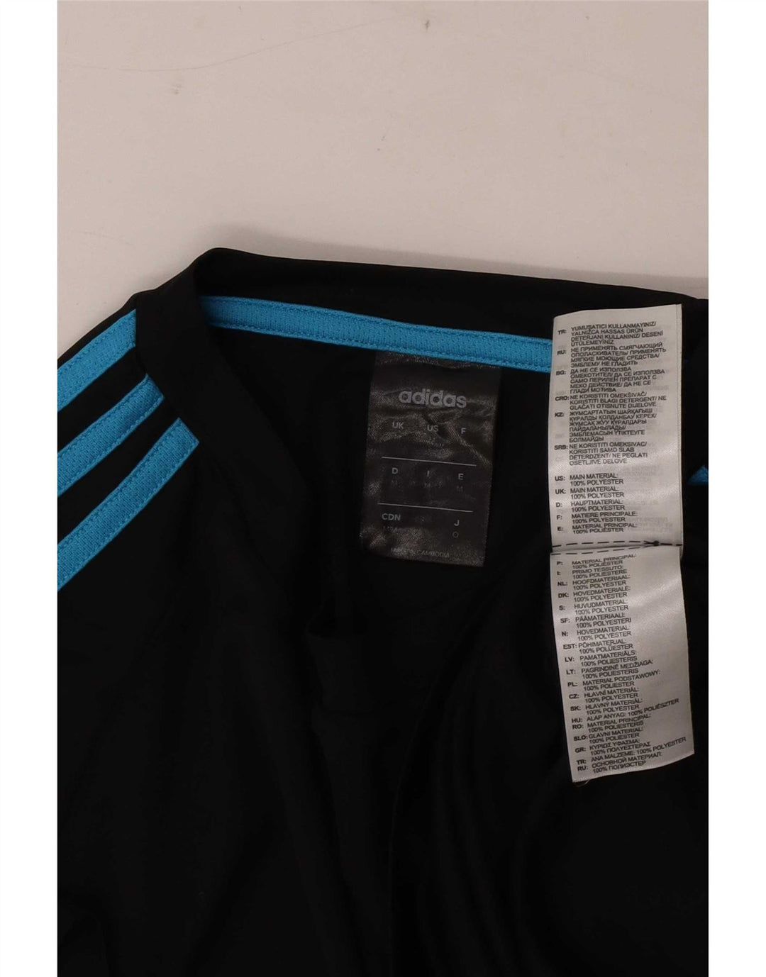 Мужская футболка Adidas Climalite, средний черный полиэстер