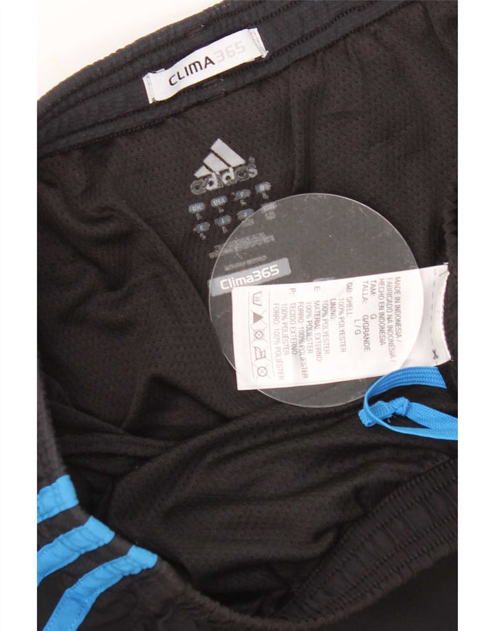Мужские спортивные шорты Adidas Clima 365, большие черные из полиэстера