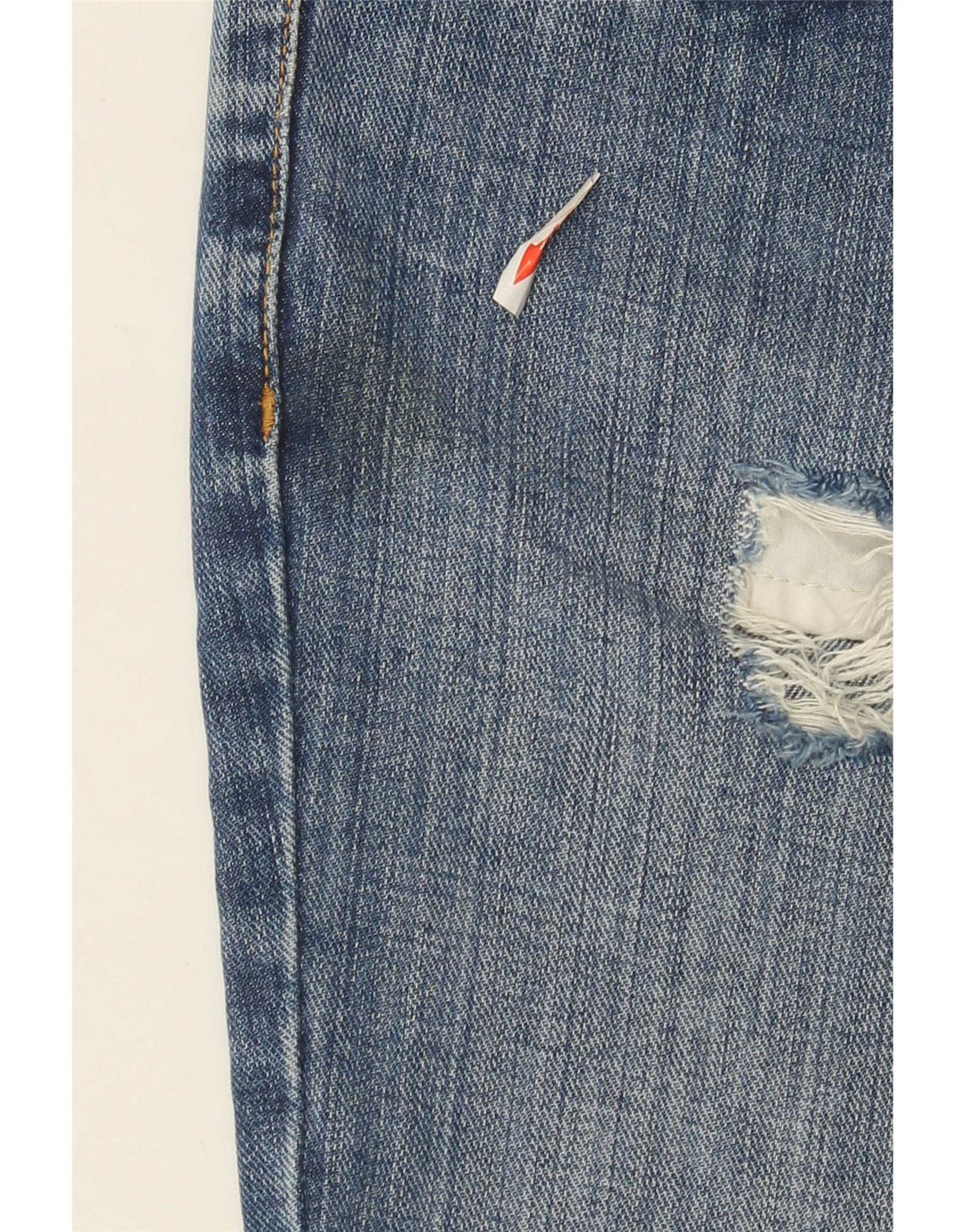Женские прямые джинсы Tommy Hilfiger с потертостями США 4, маленькие W26 L33, синие