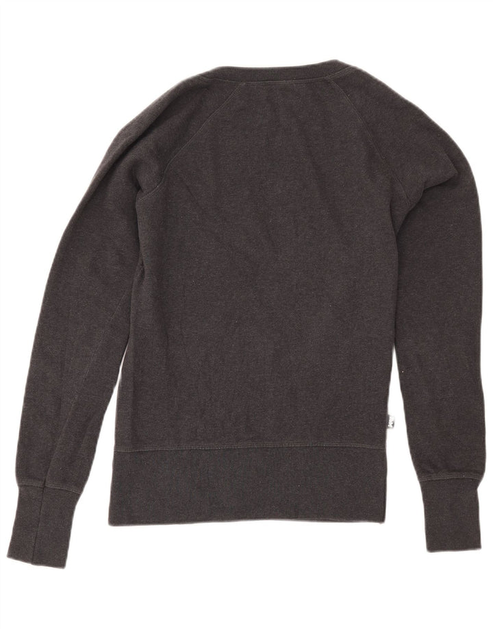 FRANKLIN MARSHALL Womens Sweatshirt Jumper UK 10 Small Grey Cotton