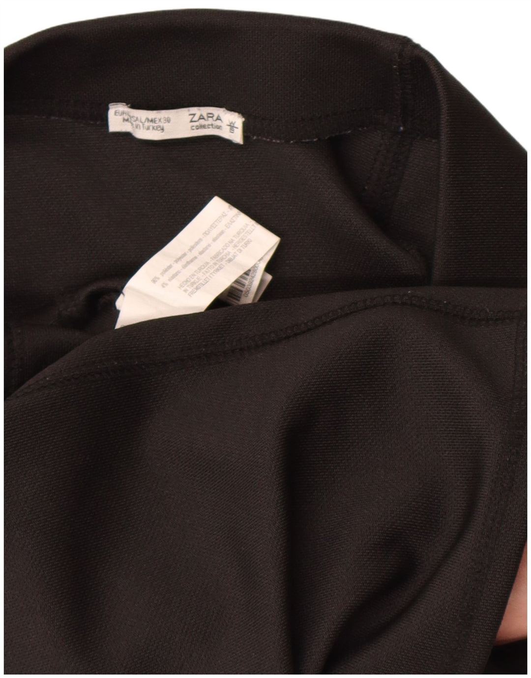 Женская юбка-карандаш Zara, большая W30, черная, полиэстер