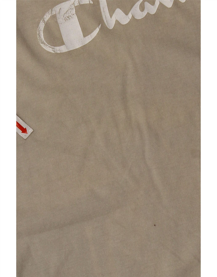 Мужская футболка с рисунком Champion 2XL, серая, хлопок