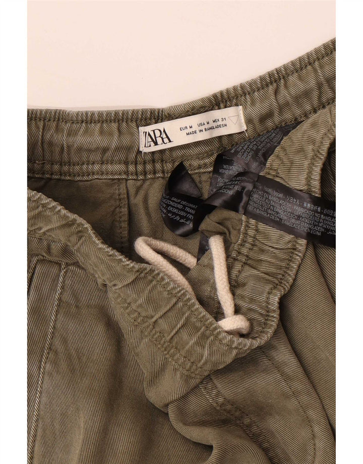 Брюки-карго мужские джоггеры Zara Medium W31 L26 Хаки из лиоцелла