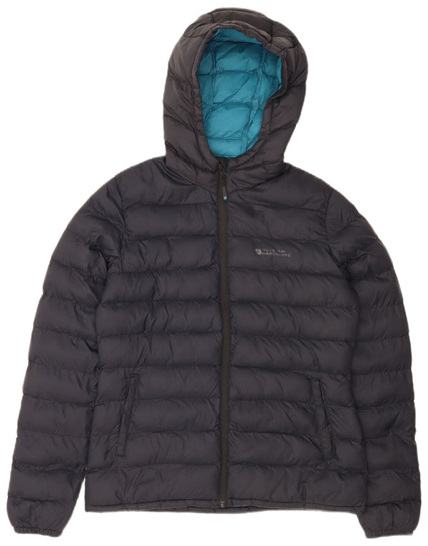 Женская стеганая куртка с капюшоном Mountain Warehouse UK 10, маленькая, темно-синяя