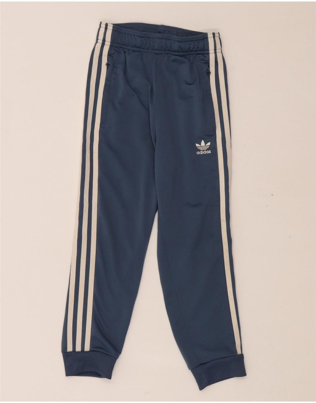 Спортивный костюм ADIDAS для мальчиков Брюки-джоггеры 6-7 лет Синий Полиэстер