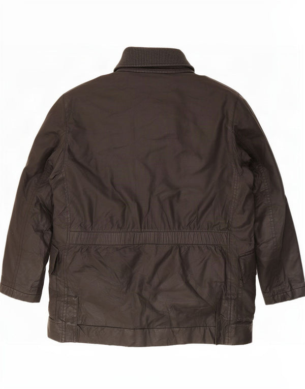 Мужская куртка из вощеного хлопка Hugo Boss UK 42 XL, черная