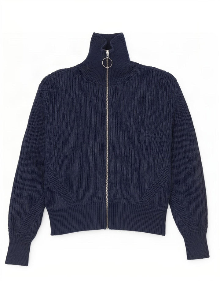 Женский укороченный кардиган Marks & Spencer UK 12, средний темно-синий