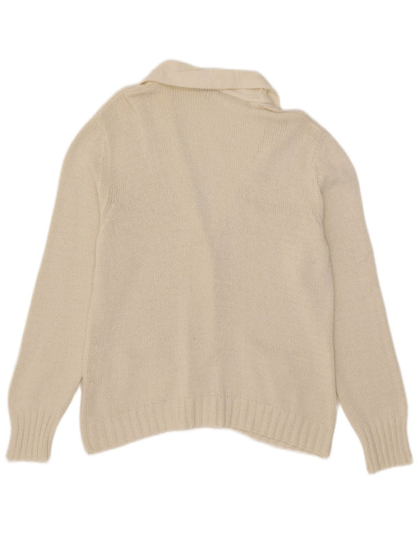 Женский кардиган Glenfield UK 18 XL Белый хлопок