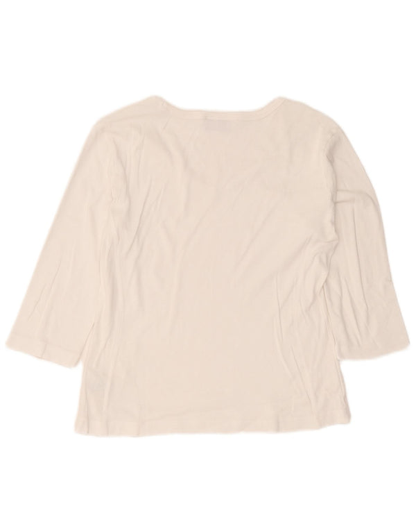 Женский топ Champion с рукавом 3/4, UK 18 XL, белый хлопок