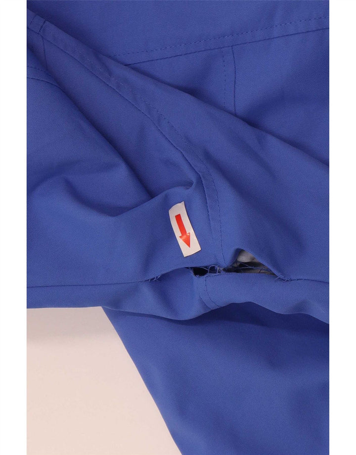Женская дождевик с капюшоном Crew Clothing UK 16, большой синий полиэстер