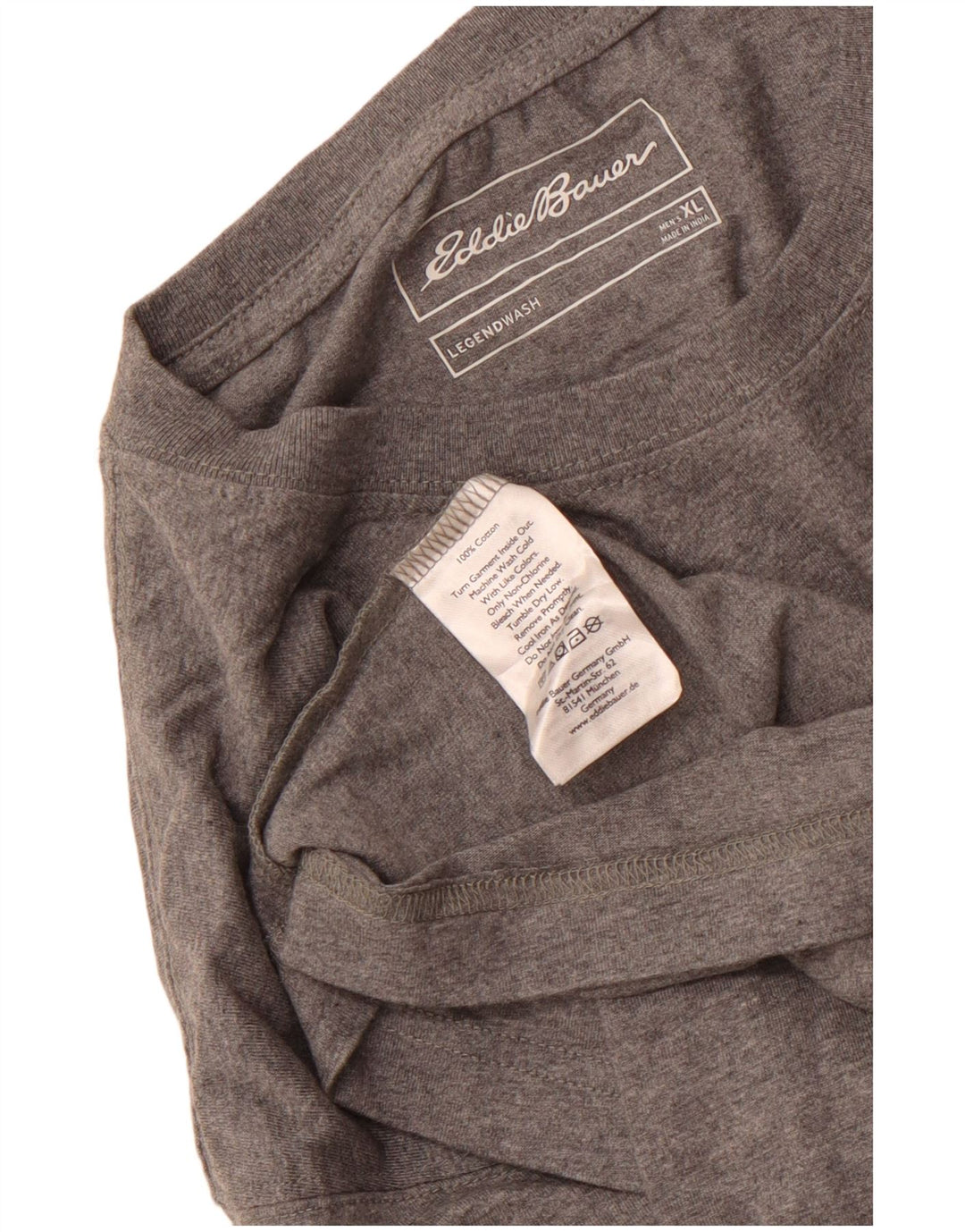 EDDIE BAUER Мужская футболка Top XL Серый хлопок
