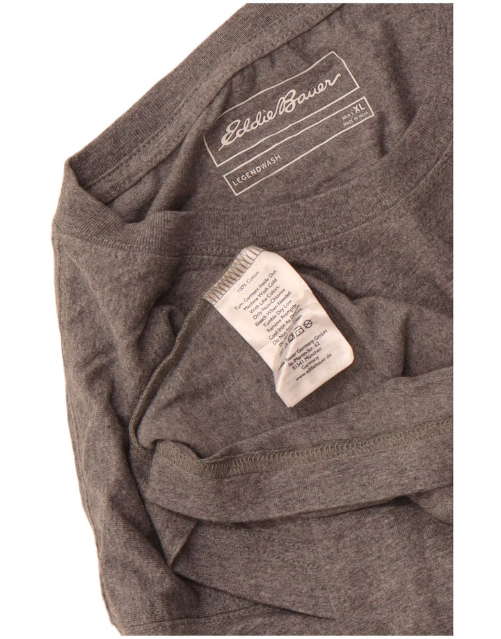 EDDIE BAUER Мужская футболка Top XL Серый хлопок