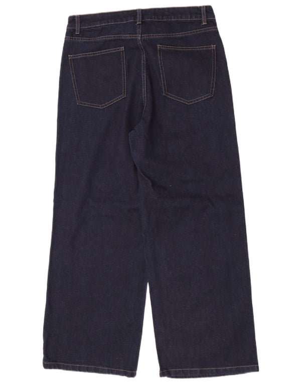 Женские широкие джинсы Marks & Spencer UK 14, большие W32 L29, темно-синие