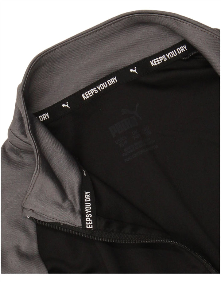 PUMA Пуловер с графическим рисунком для мальчиков, спортивный костюм, черный цвет, 7–8 лет