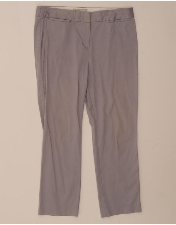 Женские прямые укороченные брюки Marks & Spencer UK 12 Medium W30 L24 Серые