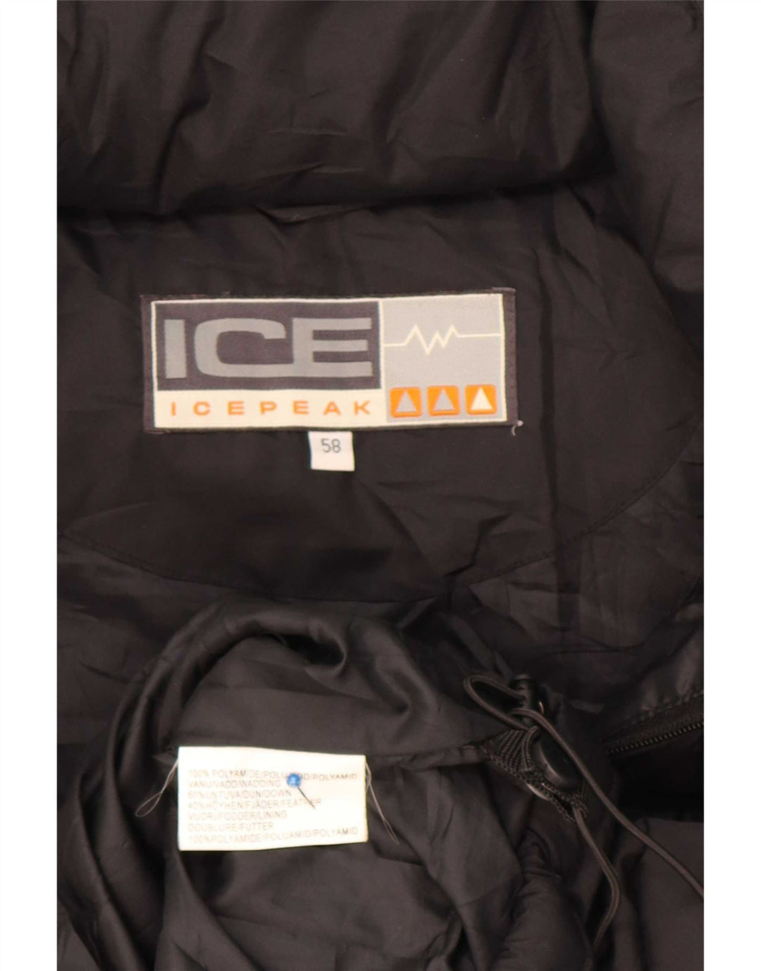 Мужской утепленный жилет Icepeak EU 58 4XL, черный полиамид