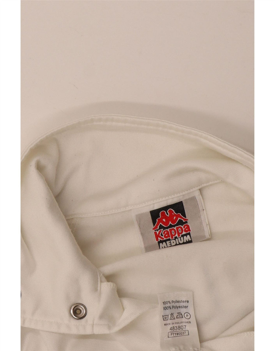 KAPPA Мужской спортивный костюм с графическим рисунком, верхняя куртка, средний белый полиэстер с цветными блоками