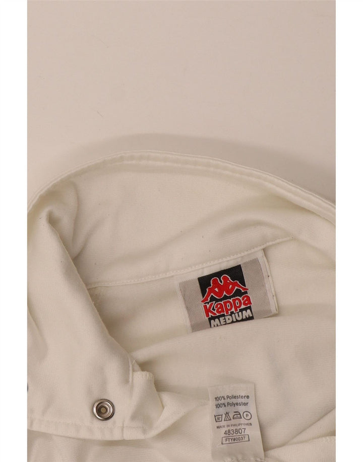 KAPPA Мужской спортивный костюм с графическим рисунком, верхняя куртка, средний белый полиэстер с цветными блоками