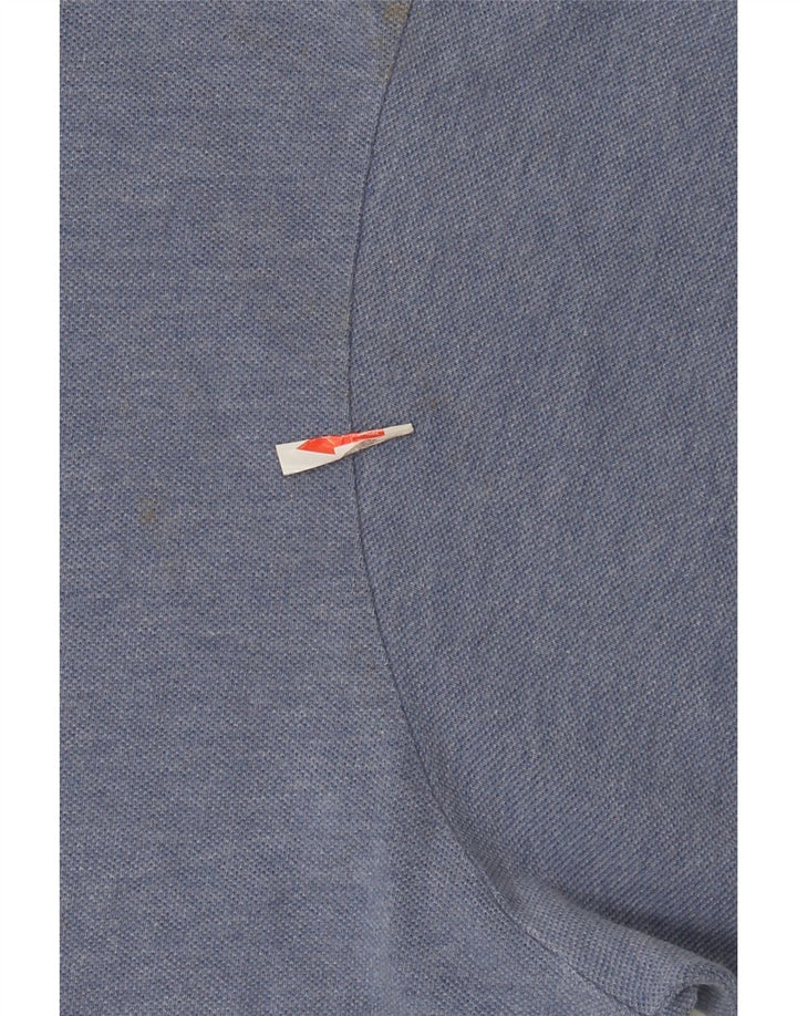 Мужская рубашка-поло Lacoste, размер 7, 2XL, синяя, хлопок