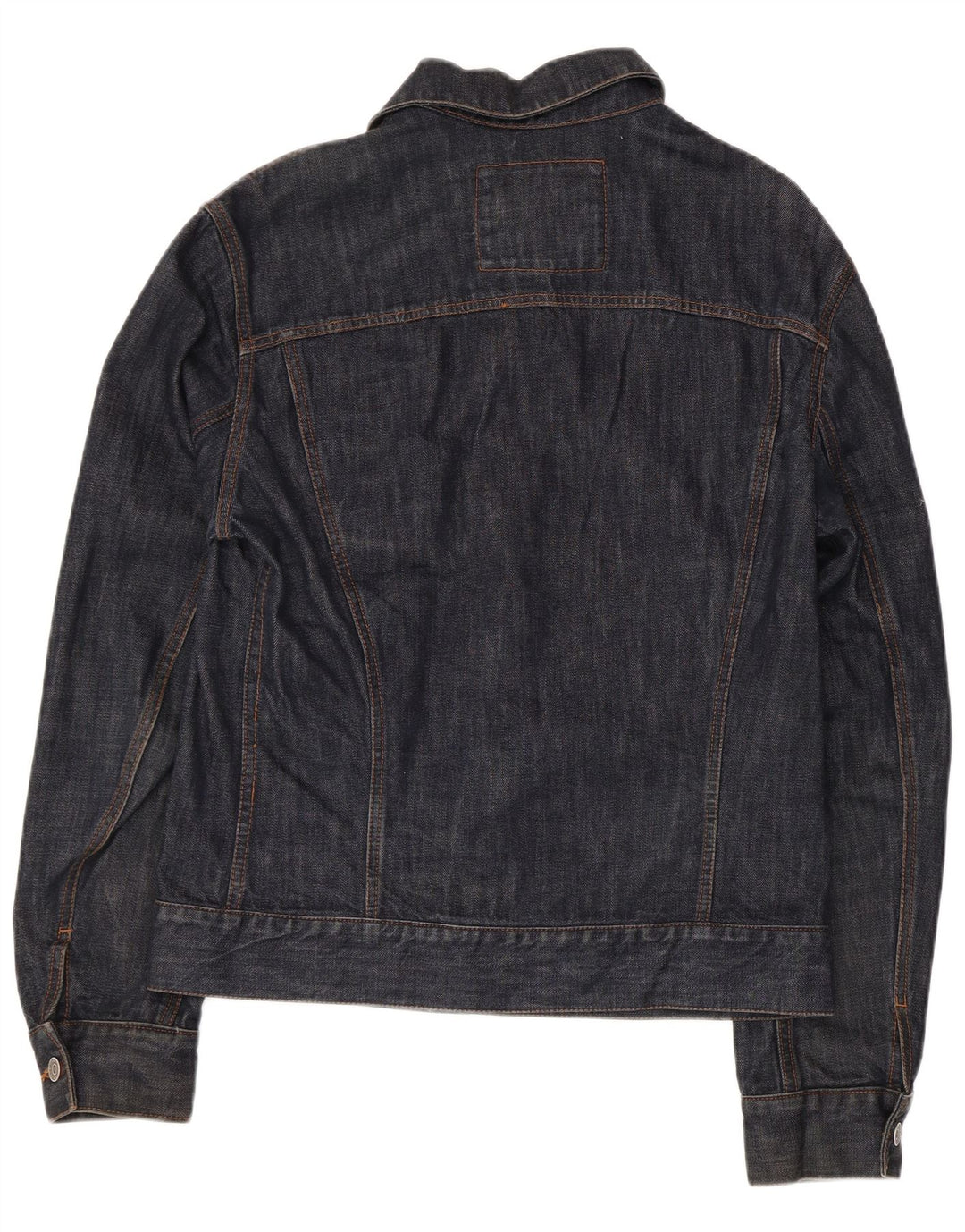 Мужская джинсовая куртка Zara UK 36, маленькая, темно-синяя, хлопок