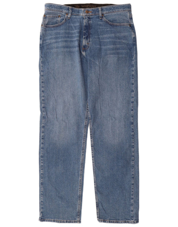 Мужские прямые джинсы Wrangler W35 L34 синие, хлопок