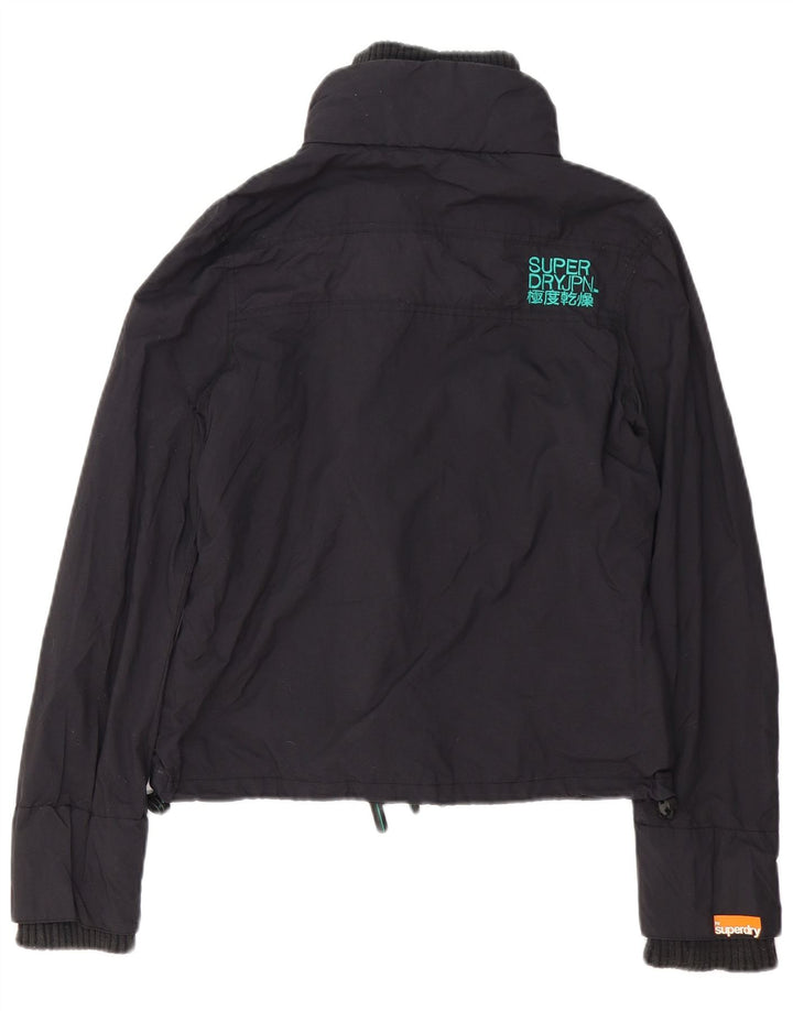 Женская ветровка с рисунком Superdry UK 10, маленькая черная полиэстер