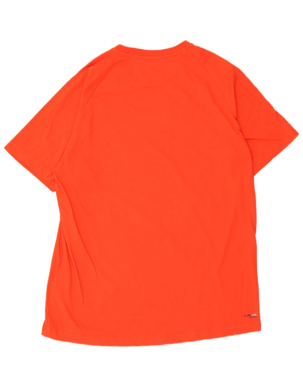 Adidas Mens Climalite T-Shirt Top XL Red Cotton