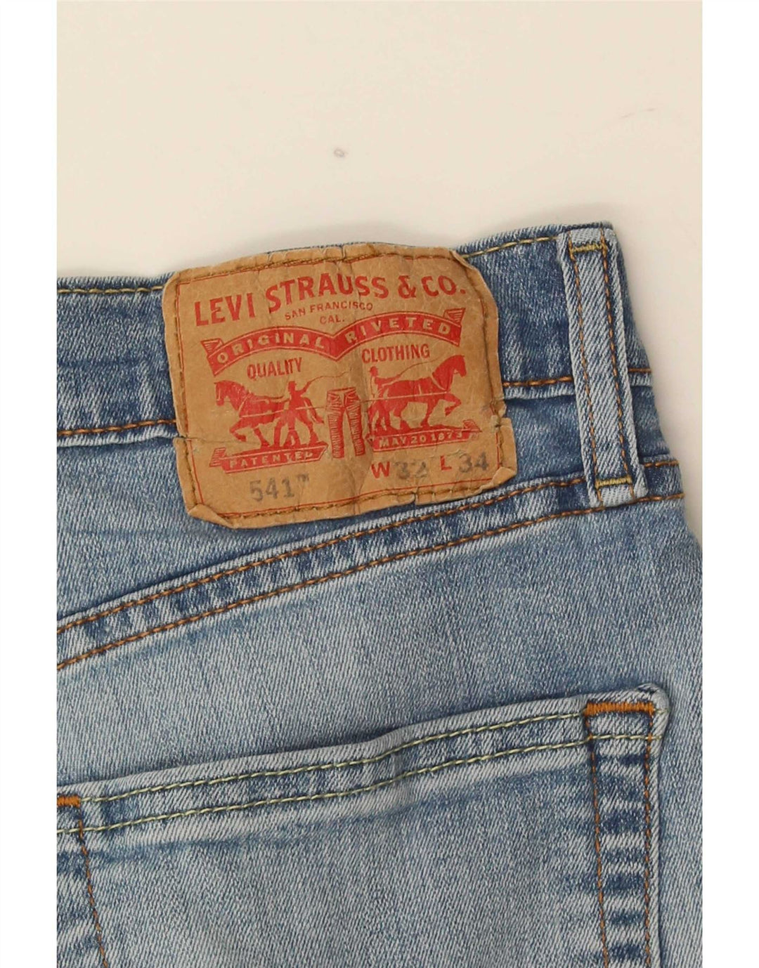Мужские зауженные джинсы Levi's 541 W32 L34 синие