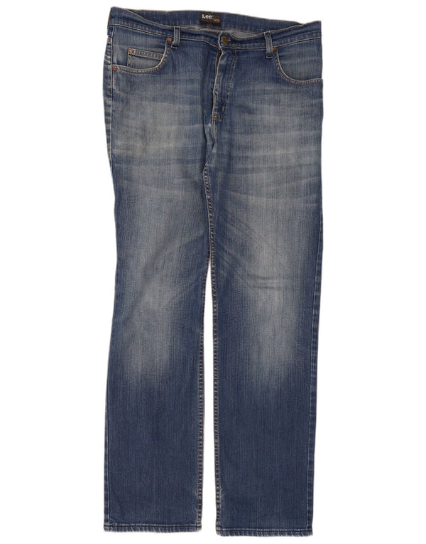 Мужские прямые джинсы Lee Brooklyn W36 L34, синий хлопок