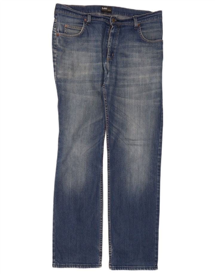 Мужские прямые джинсы Lee Brooklyn W36 L34, синий хлопок