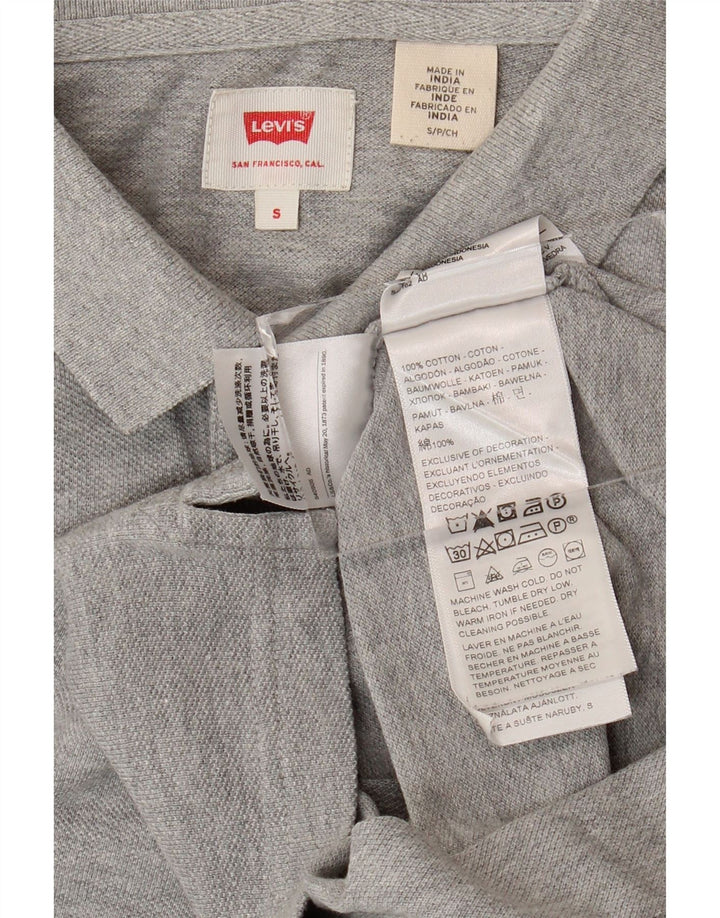 Мужская рубашка-поло LEVI'S, маленькая серая, хлопок