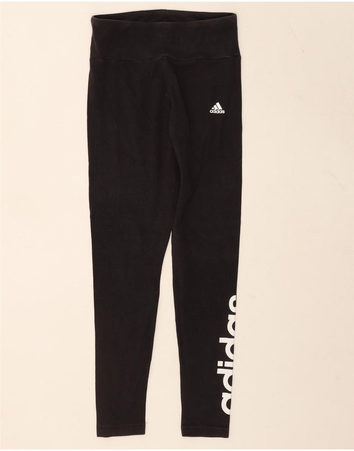Женские леггинсы Adidas с рисунком UK 8/10, маленькие черные