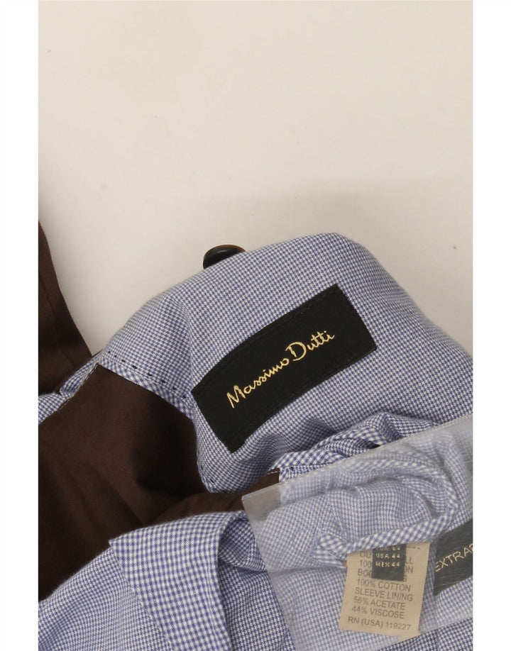 Мужской пиджак Massimo Dutti на 2 пуговицах EU 54 XL, коричневый хлопок