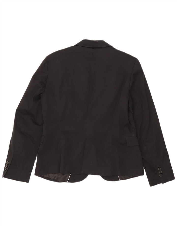 Женский пиджак на 1 пуговице Zara UK 18 XL, черный