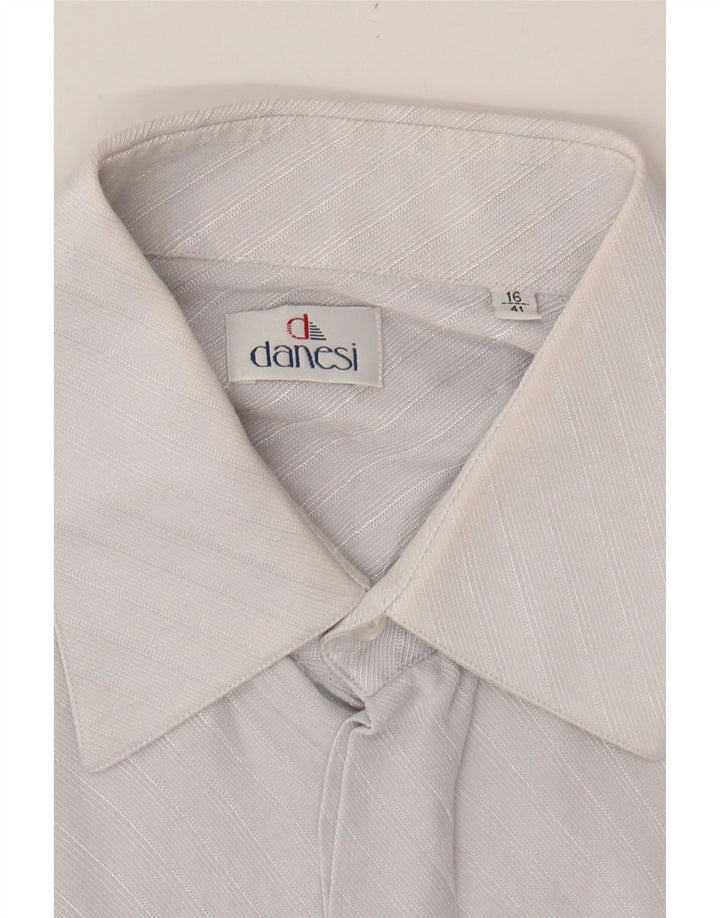 DANESI Mens Shirt Size 16 41 Large Blue Pinstripe Vintage Danesi and Second-Hand Danesi from Messina Hembry 