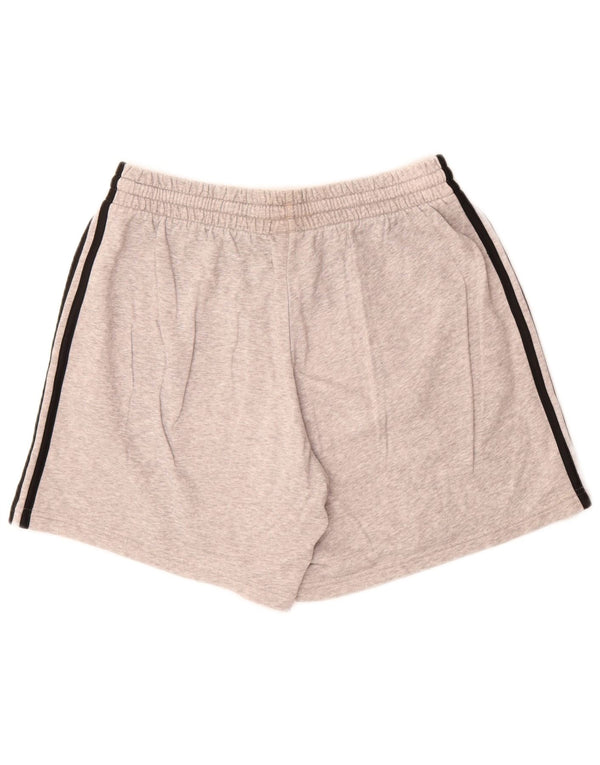 Женские спортивные шорты Adidas UK 14, большие серые, хлопок