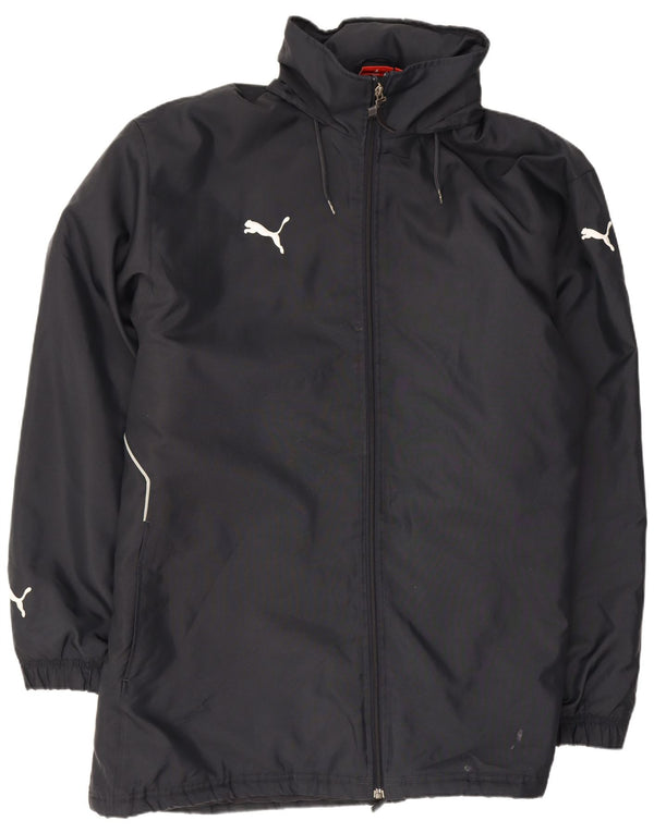 Мужской плащ с капюшоном Puma UK 42 XL темно-синий полиэстер