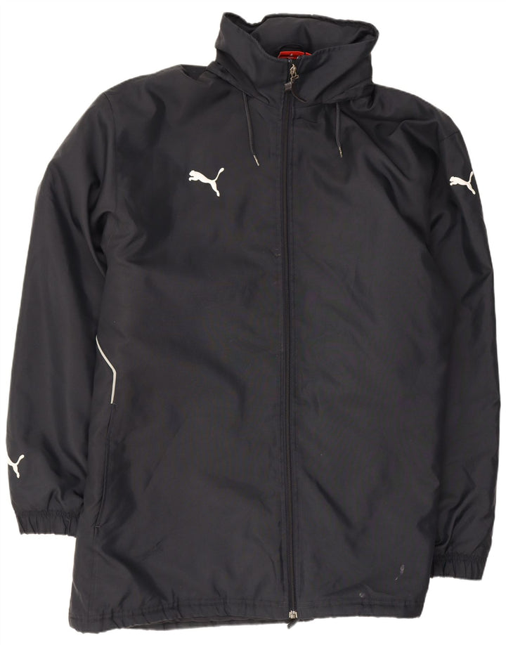 Мужской плащ с капюшоном Puma UK 42 XL темно-синий полиэстер